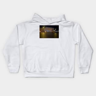 Cologne Station at night Kids Hoodie